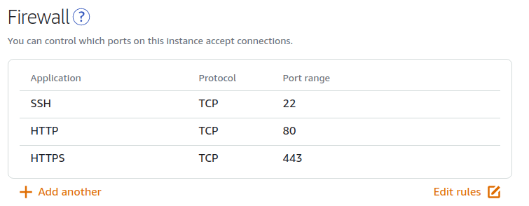 Running Firewall